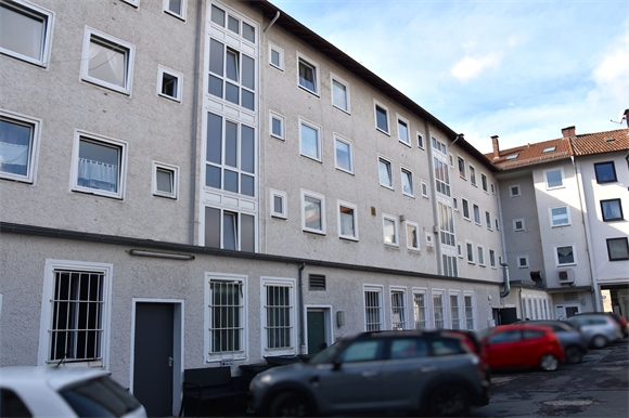 R�ckansicht mit Innenhof Etagenwohnung Bielefeld