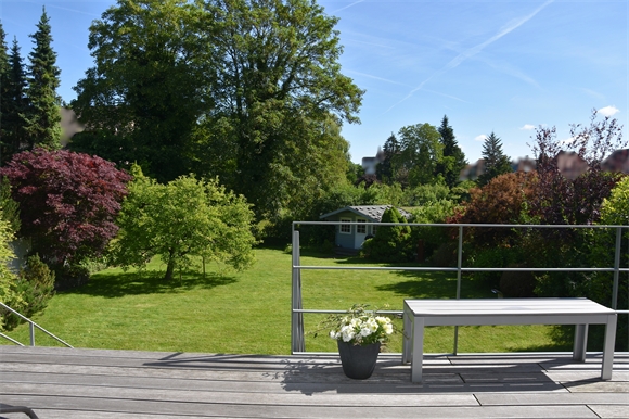 Terrassenausblick Einfamilienhaus Bielefeld