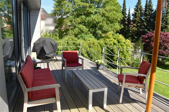 Terrassenansicht Einfamilienhaus Bielefeld