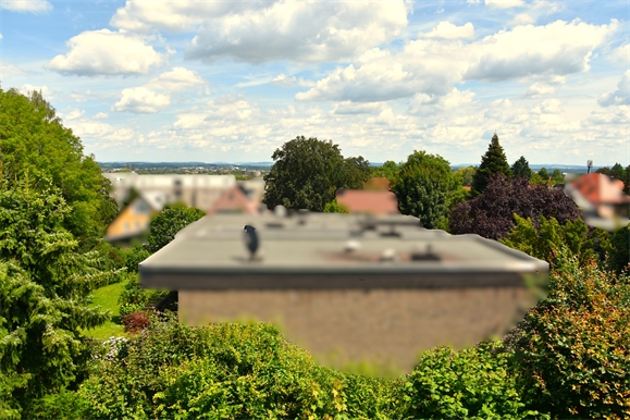 Ausblick Balkon 2 Etagenwohnung Bielefeld