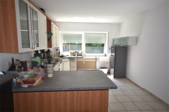 Blick zum Kochbereich Etagenwohnung Bielefeld