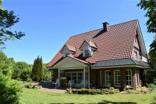 Hausansicht Stilvoller Landhauscharme vor den Toren Bielefelds