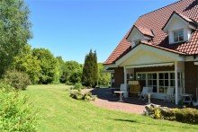 Terrassenausblick Stilvoller Landhauscharme vor den Toren Bielefelds