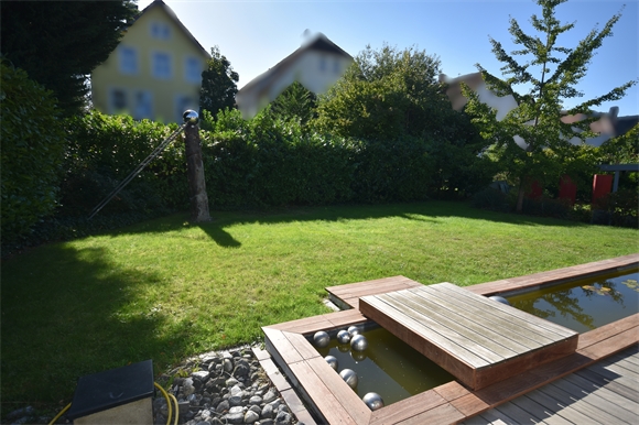 Blick zum Garten Einfamilienhaus Bielefeld